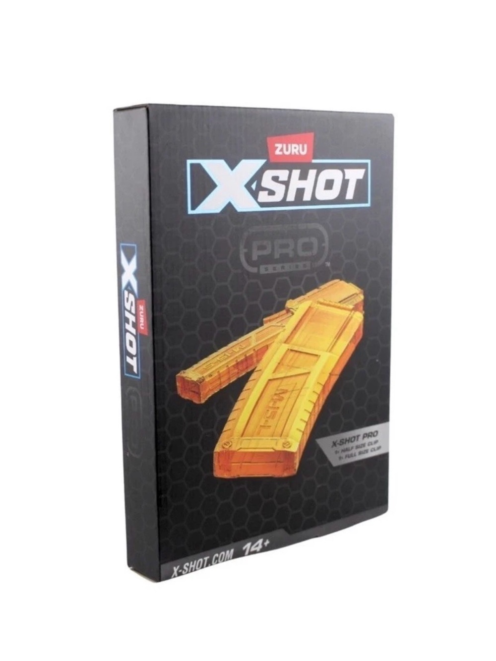 NEW Zuru X-Shot Pro Series Clips Set Foam Blasters Includes 1 Full-Size & 1 Half